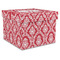 Damask Gift Boxes with Lid - Canvas Wrapped - XX-Large - Front/Main
