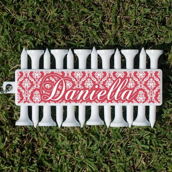 Custom Damask Golf Tees & Ball Markers Set (Personalized)