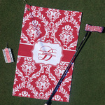 Damask Golf Towel Gift Set (Personalized)