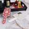 Damask Hair Brush - With Hand Mirror