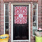Damask House Flags - Double Sided - (Over the door) LIFESTYLE