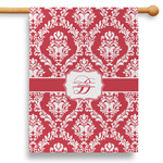 Damask 28" House Flag (Personalized)