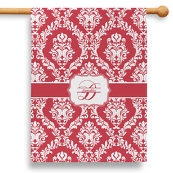 Damask 28" House Flag (Personalized)