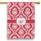 Damask 28" House Flag (Personalized)