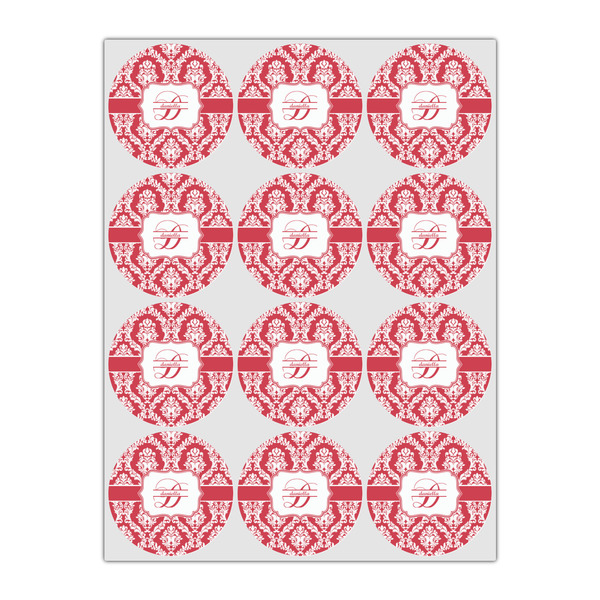 Damask Icing Circle - Small - Set of 12