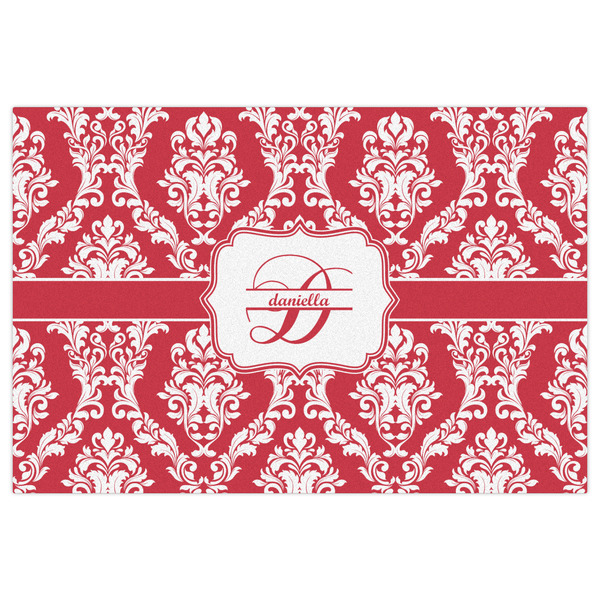 Damask Indoor / Outdoor Rug - 4'x6' - Front Flat