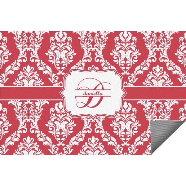 Custom Damask Indoor / Outdoor Rug - 5'x8' (Personalized)