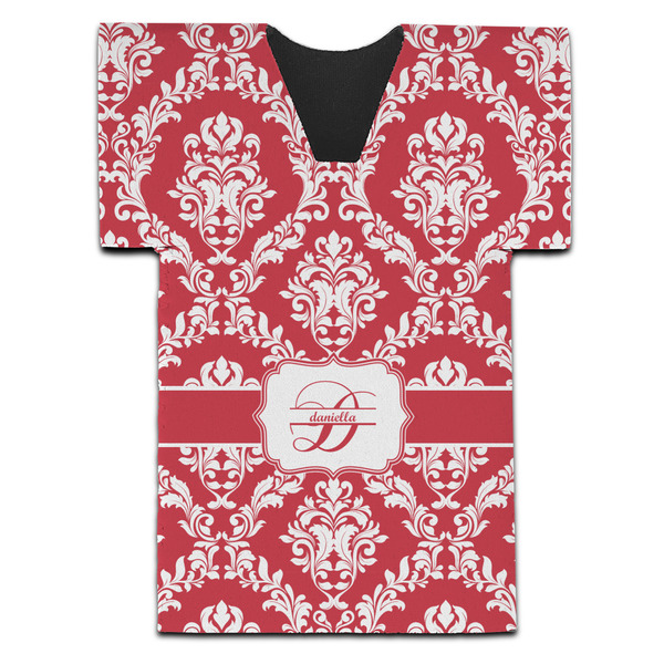 Damask Jersey Bottle Cooler - Set of 4 - FRONT (flat)