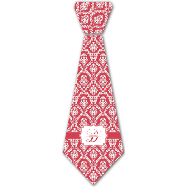 Custom Damask Iron On Tie - 4 Sizes w/ Name and Initial