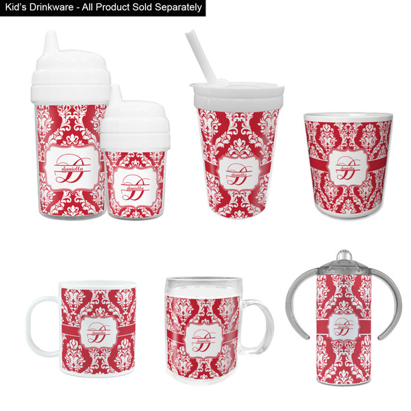 Damask Kid's Drinkware - Customized & Personalized