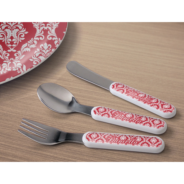 Damask Kids Flatware w/ Plate