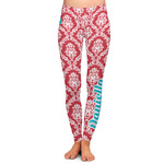 Damask Ladies Leggings - Extra Large (Personalized)