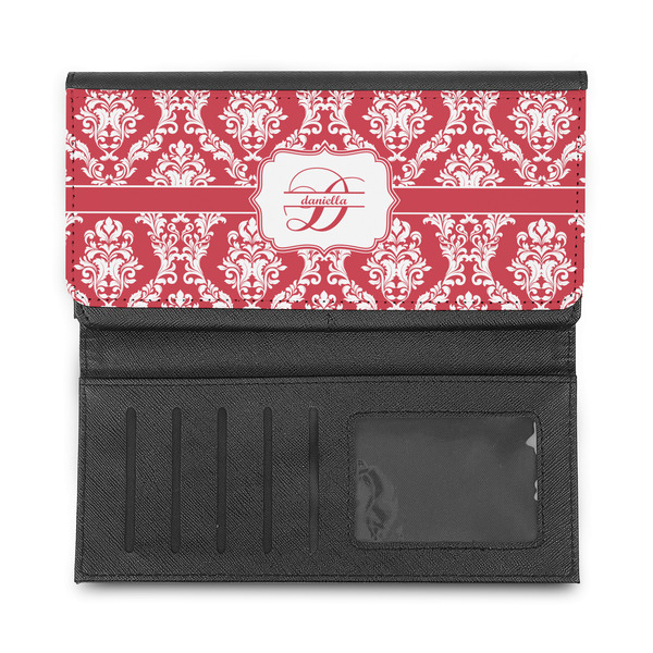 Damask Ladies Wallet - Half Way Open