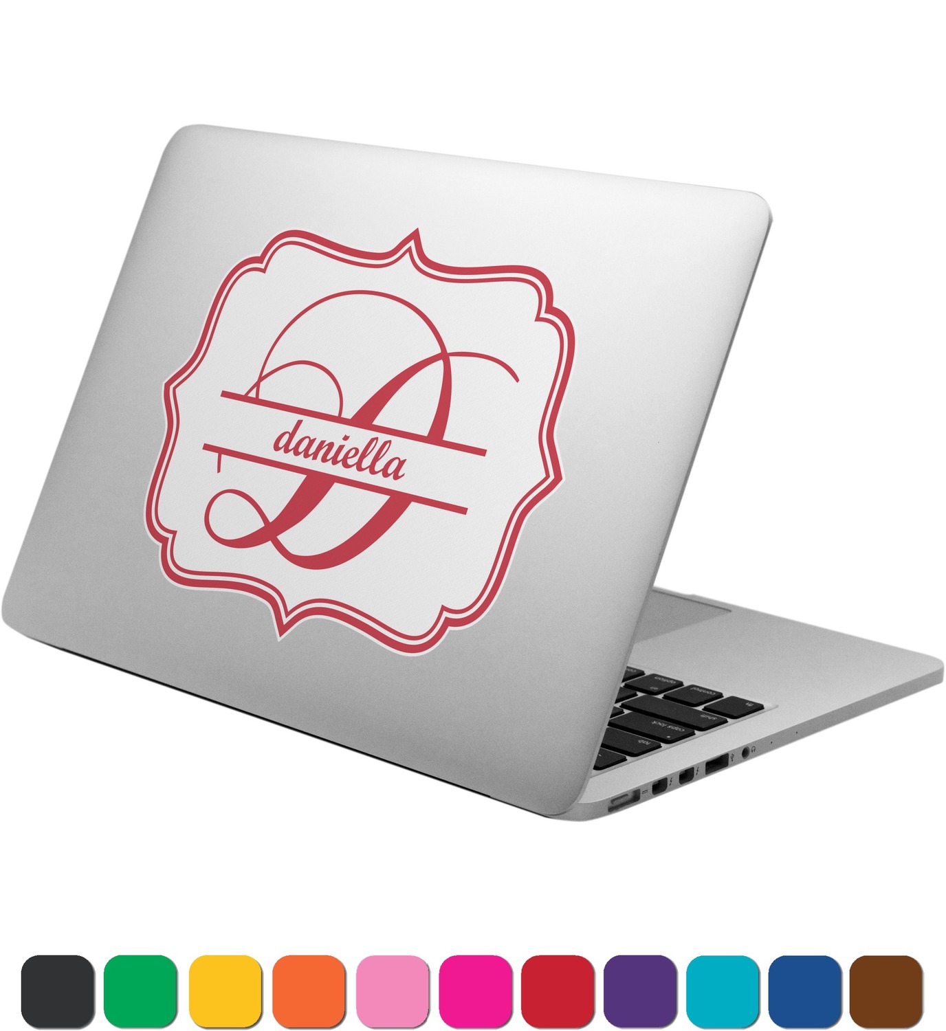Damask Laptop Decal (Personalized) YouCustomizeIt