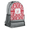 Damask Large Backpack - Gray - Angled View