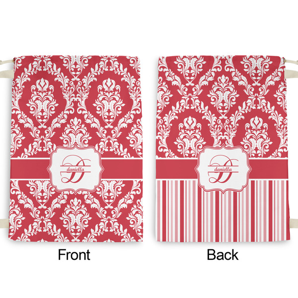 Damask Large Laundry Bag - Front & Back View