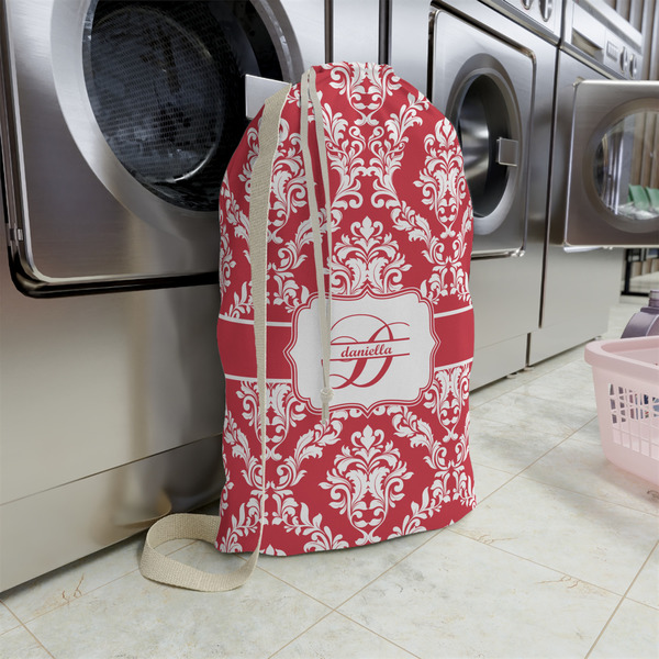 Damask Large Laundry Bag - In Context