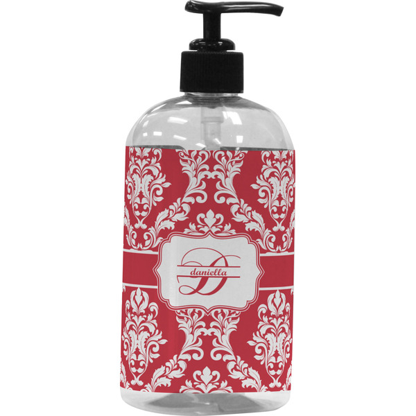 Custom Damask Plastic Soap / Lotion Dispenser (Personalized)