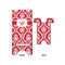 Damask Large Phone Stand - Front & Back