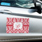 Damask Large Rectangle Car Magnets- In Context