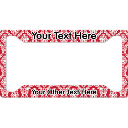 Damask License Plate Frame (Personalized)