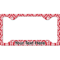 Damask License Plate Frame - Style C (Personalized)