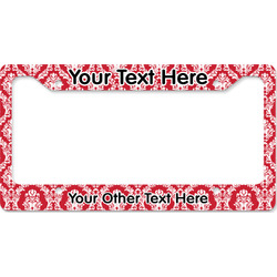 Damask License Plate Frame - Style B (Personalized)
