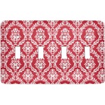 Damask Light Switch Cover (4 Toggle Plate)