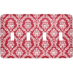Damask Light Switch Cover (4 Toggle Plate)