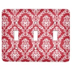 Damask Light Switch Cover (3 Toggle Plate)