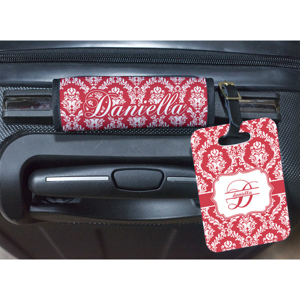 Damask Luggage Wrap & Tag