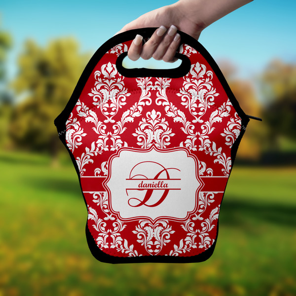 Damask Lunch Bag - Hand