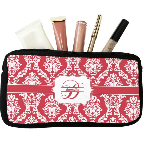 Custom Damask Makeup / Cosmetic Bag (Personalized)