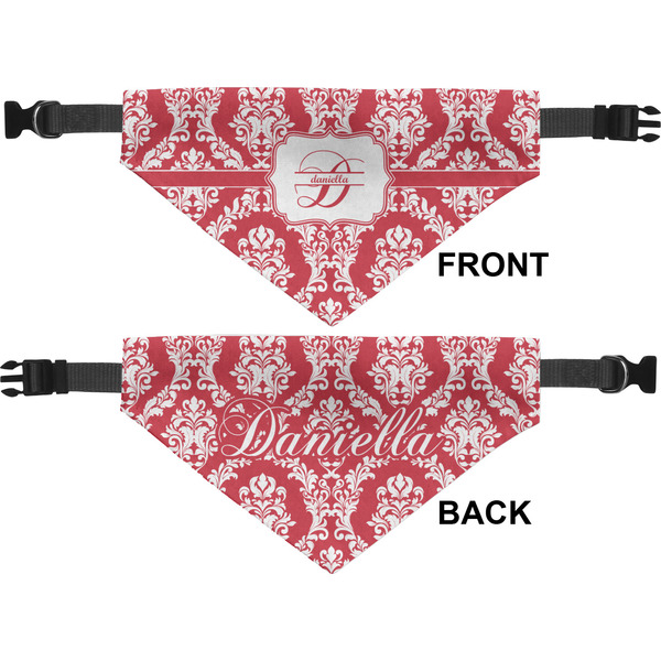 Damask Medium Dog Bandana Approval