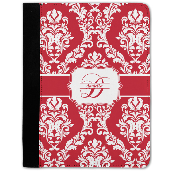 Custom Damask Notebook Padfolio - Medium w/ Name and Initial