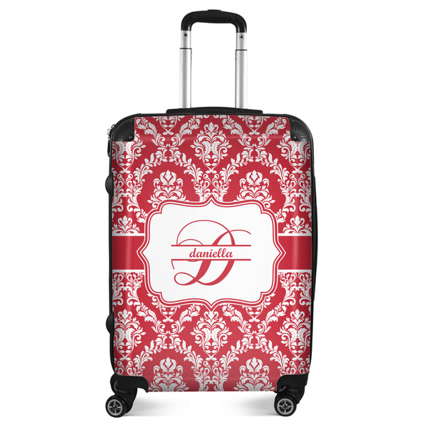 Custom Damask Suitcase - 24" Medium - Checked (Personalized)