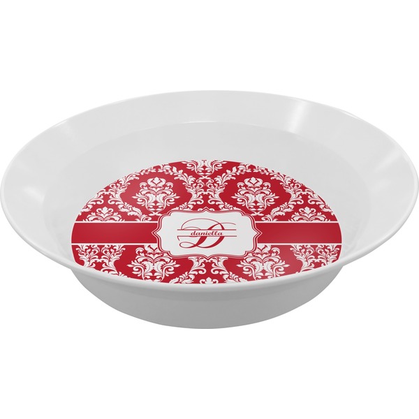 Custom Damask Melamine Bowl (Personalized)