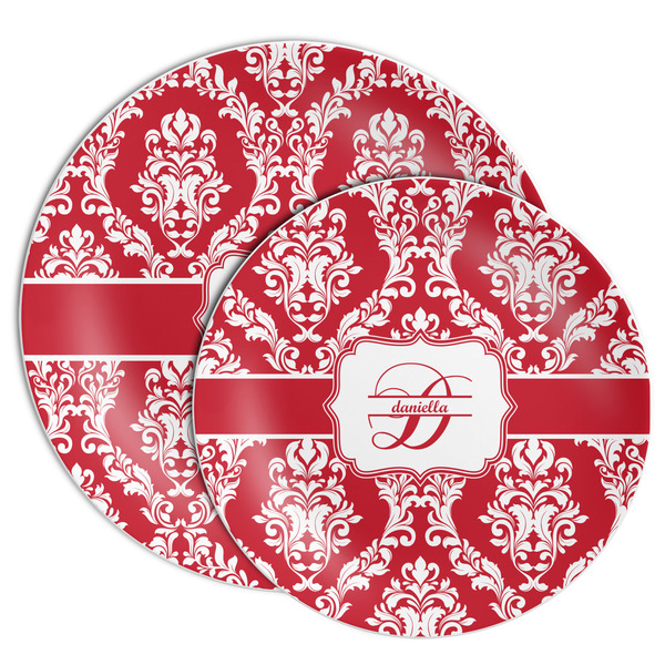 Damask Melamine Plates - PARENT/MAIN