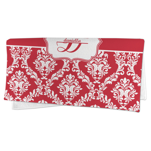 Damask Microfiber Dish Rag - FOLDED (half)