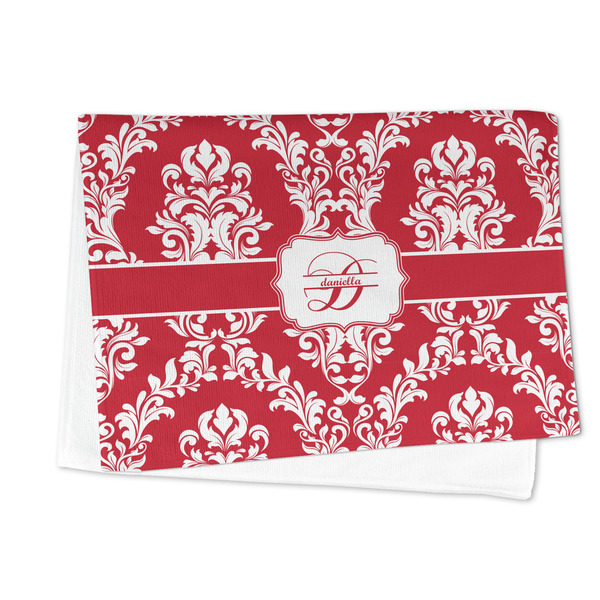 Damask Microfiber Dish Towel - FOLDED HALF