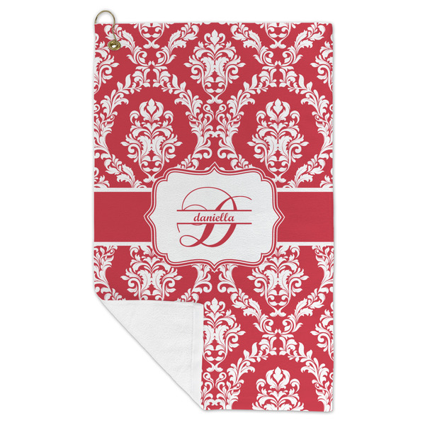 Damask Microfiber Golf Towels - FOLD