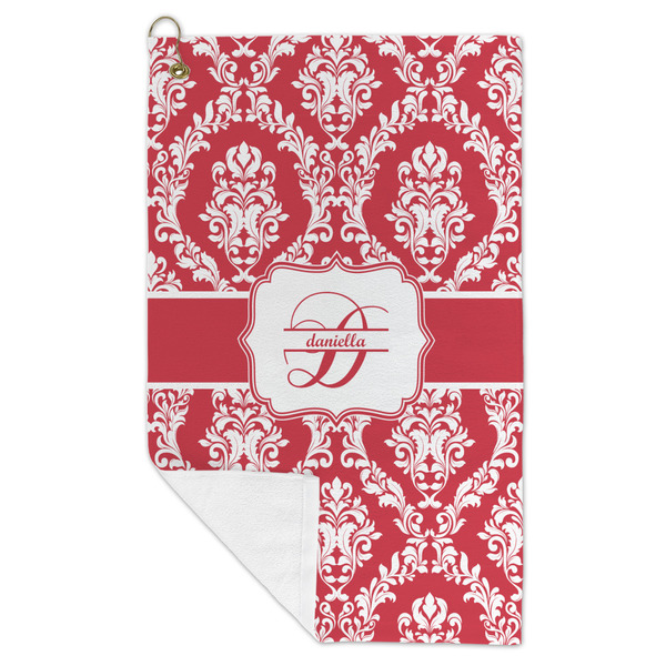 Damask Microfiber Golf Towels - FOLD