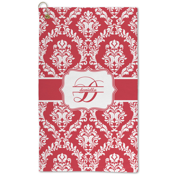 Custom Damask Microfiber Golf Towel - Large (Personalized)