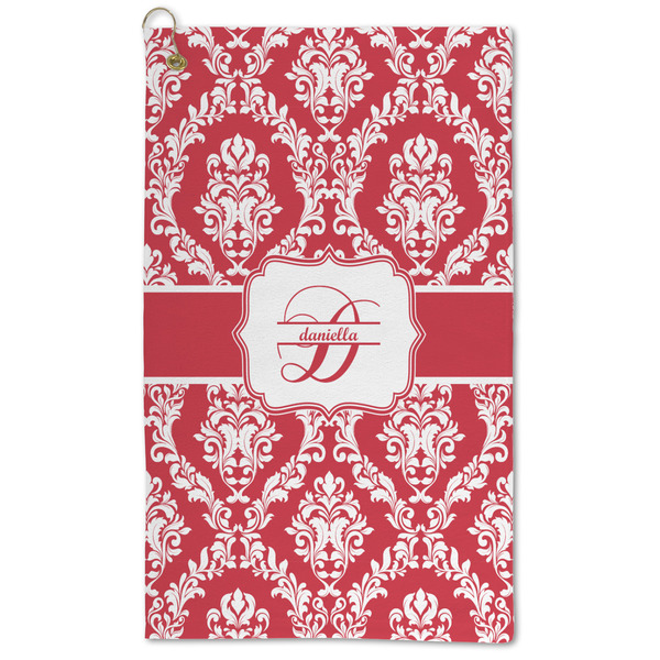 Custom Damask Microfiber Golf Towel (Personalized)