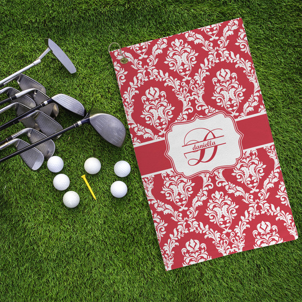 Damask Microfiber Golf Towels - LIFESTYLE
