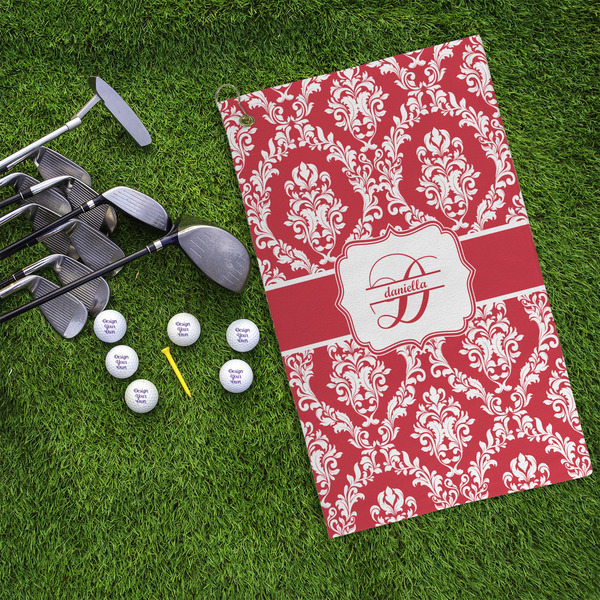Damask Microfiber Golf Towels - LIFESTYLE