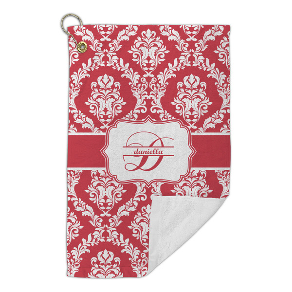 Damask Microfiber Golf Towels Small - FRONT FOLDED