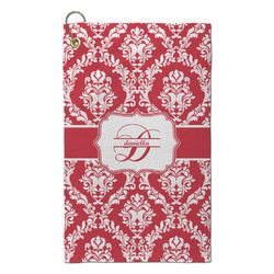 Damask Microfiber Golf Towel - Small (Personalized)