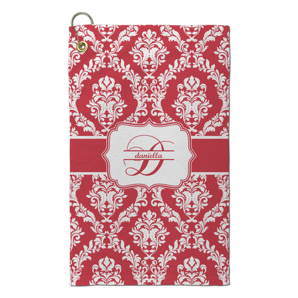 Custom Damask Microfiber Golf Towel - Small (Personalized)