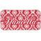 Damask Mini Bicycle License Plate - Two Holes